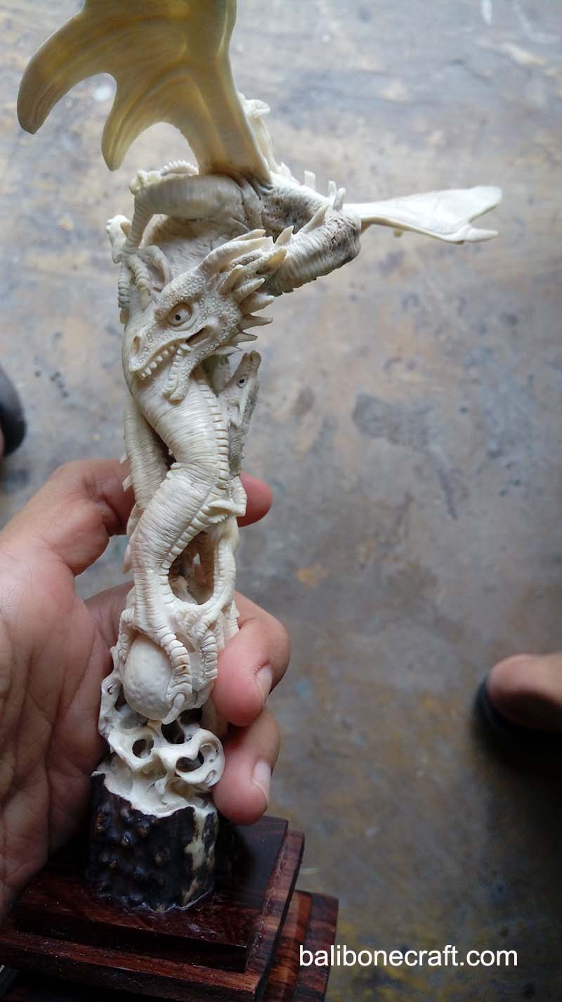 Bone Carving  Drache  Drachen 