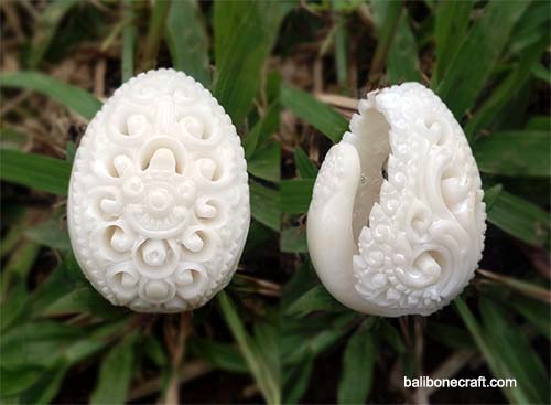 Ethnic piercing made from bone produced by Bali bone craft